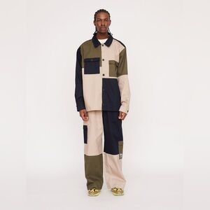 Lazy Oaf Pants Unisex 40 Colour Block Baggy Pant